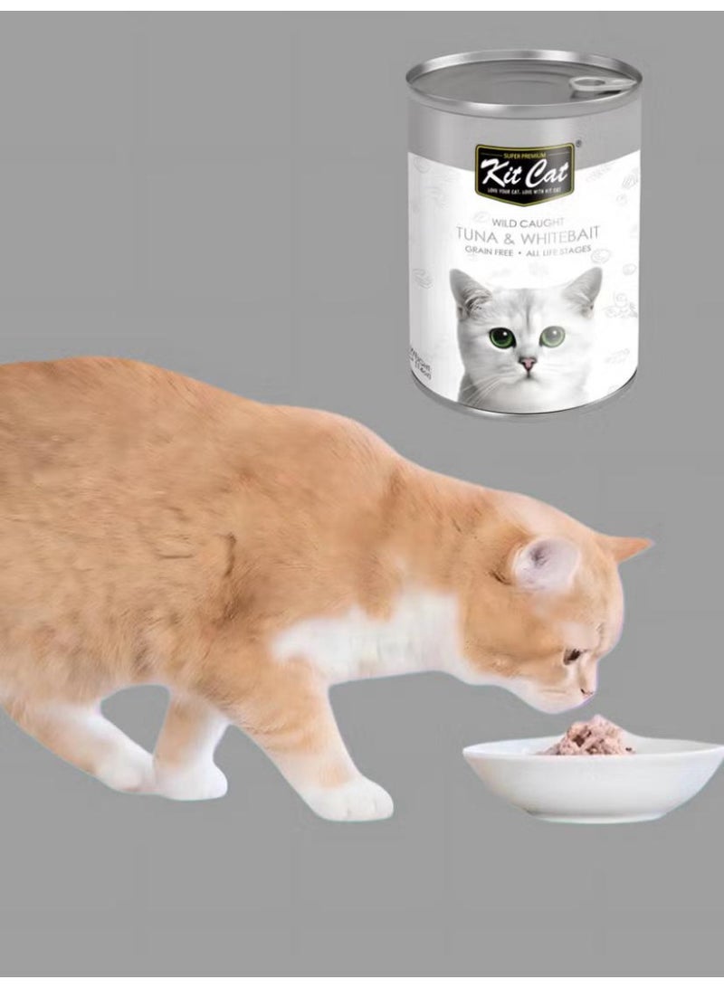 كت كات معلبات كت كات التونا وصغار السمك 400g - Image 5